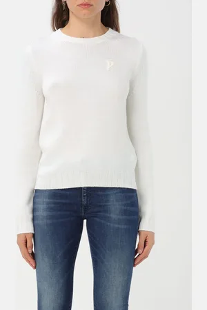 Dondup Wool sweater with embroidered monogram