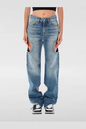 OFF-WHITE Jeans Woman color