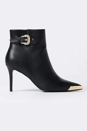 VERSACE Flat Ankle Boots Woman color