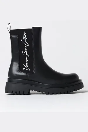 VERSACE Flat Ankle Boots Woman color
