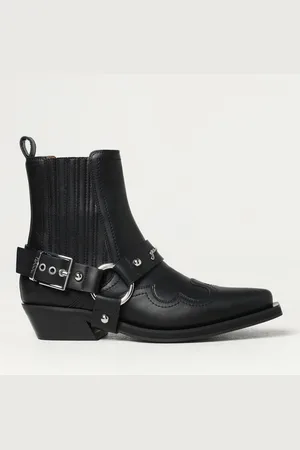 Ganni Flat Ankle Boots Woman color