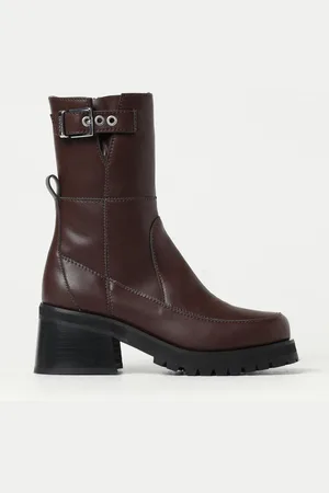 Ganni Flat Ankle Boots Woman color
