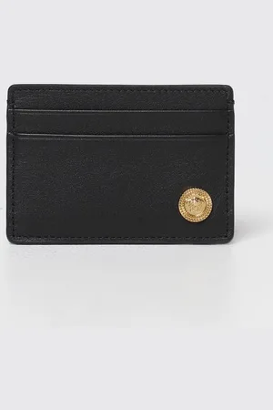 VERSACE Credit card holder in smooth leather