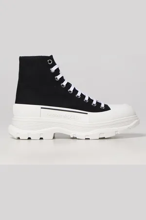 Alexander McQueen Canvas ankle boots