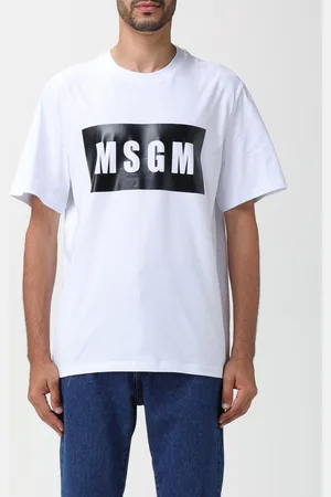 Msgm Cotton t-shirt with printed logo