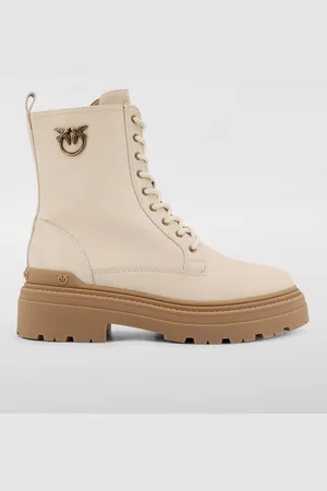 Pinko Flat Ankle Boots Woman color