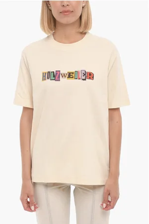 Holzweiler Logo Printed KJERAG Crew-neck T-Shirt with Printed Logo