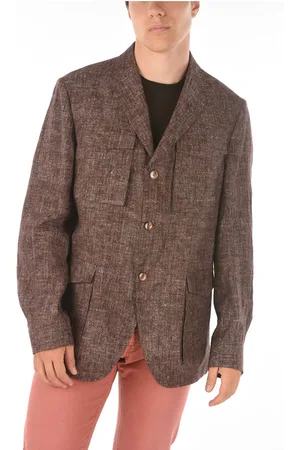 corneliani ID Flax IDENTITY Saharn Balzer with Notch Lapel