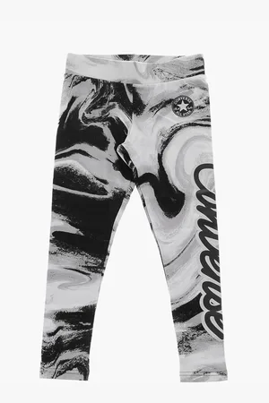 Converse ALL STAR CHUCK TAYLOR Acid Wash Effect Leggings with High Ri
