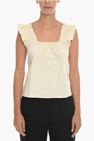 Samsøe Samsøe Solid Color GILL Top With Pleated