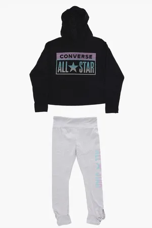 Converse ALL STAR Long Sleeve Hooded T-Shirt and Joggers Set