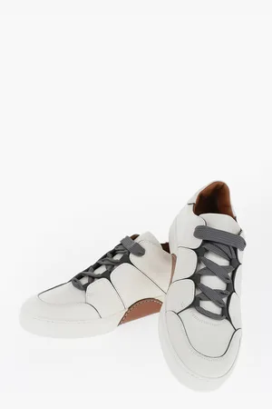 Ermenegildo Zegna LUXURY Leather TIZIANO Low-Top Sneakers