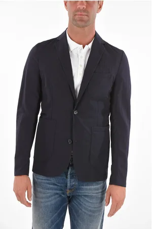 corneliani CC COLLECTION 2-button blazer with Honeycomb Pattern