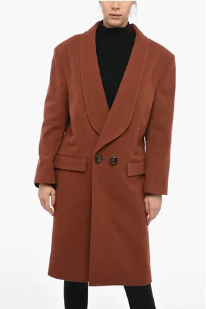 Dsquared2 Double Breasted DROP SHOULDER Coat with Half-belt