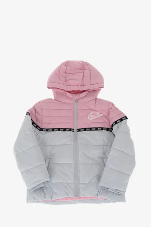 Nike Two-Tone Puffer Jacket with Zip Closure