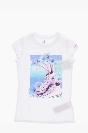 Converse ALL STAR CHUCK TAYLOR Front Printed Crew-neck T-Shirt