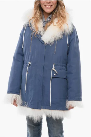 Calvin Klein Cotton-canvas Parka with Furred Lining