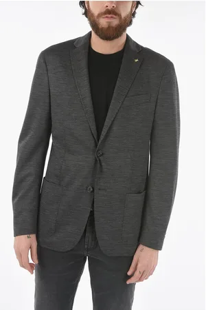 corneliani CC COLLECTION virgin wool side vents notch lapel RIGHT 2-but