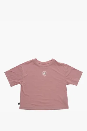 Converse ALL STAR CHUCK TAYLOR Solid Color Crew-Neck T-shirt with Log
