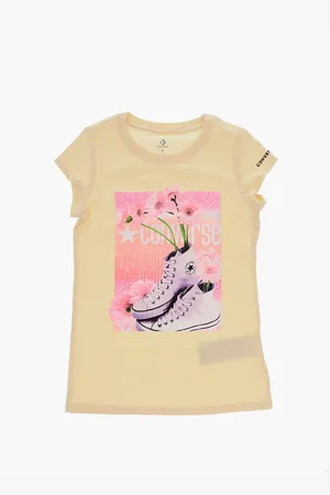 Converse ALL STAR CHUCK TAYLOR Crew-Neck T-shirt With Print On the Fr