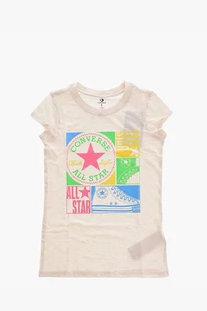 Converse ALL STAR CHUCK TAYLOR Crew-Neck T-shirt with Glitter Print