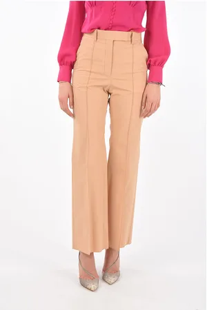 SUPER BLOND Front Pleated FLARED Cotton Pants