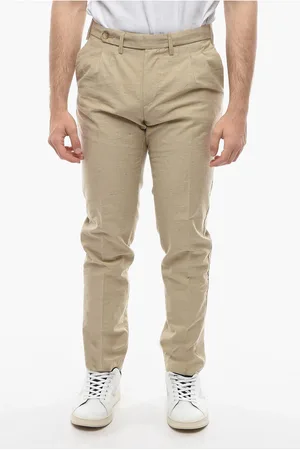 CRUNA Solid Color ROPPONGI Double-Pleat Pants