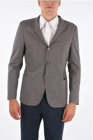 corneliani CC COLLECTION Blazer REWARD Sfoderato con Motivo Pied de Pou