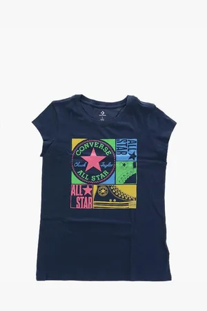 Converse ALL STAR CHUCK TAYLOR Crew-Neck T-shirt with Glitter Print