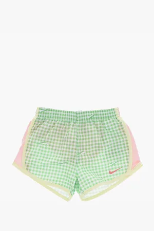 Nike Gingham Checked Shorts with Drawstring Waist