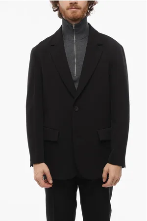 HEVO Center vent notch lapel flap pocket GALATINA 2-button blazer