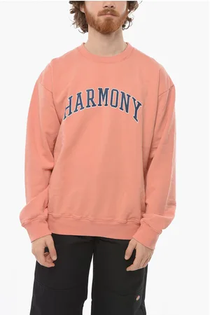 Harmony Logo Printed Brushed Cotton Crew-neck Sweatshirt