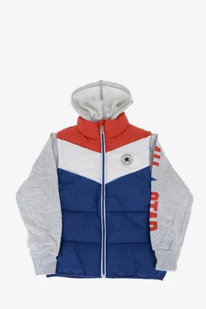 Converse Puffer with Jersey Sleeves