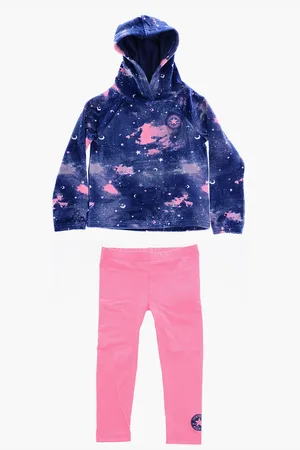 Converse ALL STAR CHUCK TAYLOR Velour Tie Dye Effect Sweatshirt and L