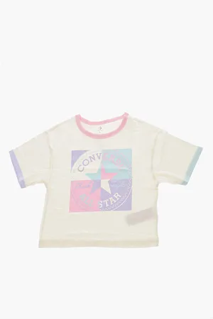 Converse ALL STAR CHUCK TAYLOR Maxi Logo Printed Crew-neck T-Shirt