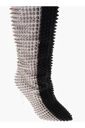 Philipp Plein 12cm leather studded FASHION SHOW over the knee boots