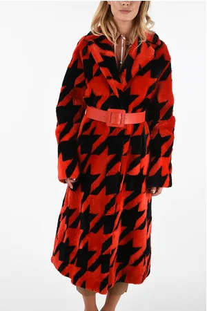 DROME Shearling Coat with Belt