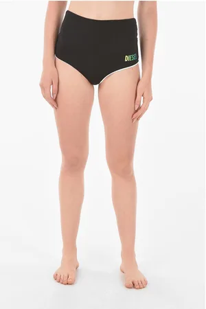 Diesel Printed Logo High Waisted Bikini Slip
