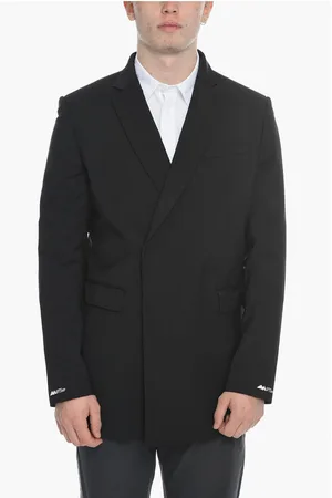 Msftsrep Wool Blend Flap Pockets Double Breast Jacket