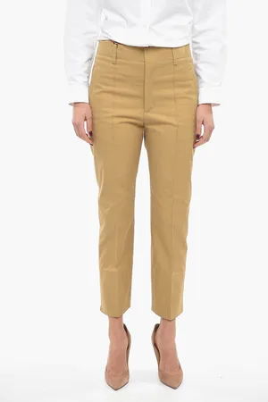 Bottega Veneta Cotton Front-pleated Tapered Fit Pants
