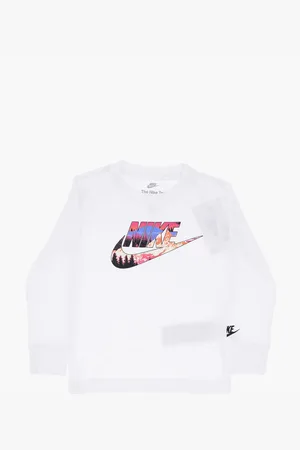 Nike Long Sleeve Crew-neck T-Shirt with Printed Logo