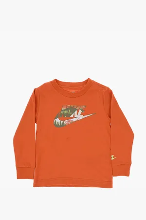 Nike Long Sleeve Crew-neck T-Shirt with Printed Logo