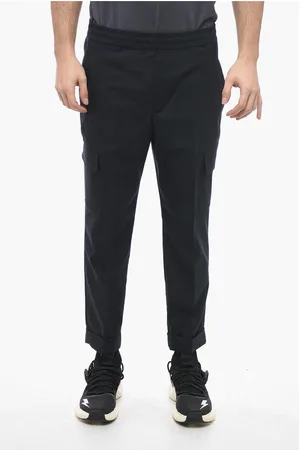 Neil Barrett Low Rise Virgin Wool Blend REM Cargo Pants