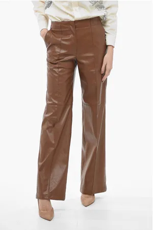 Msgm Straight Fit Eco-leather Pants