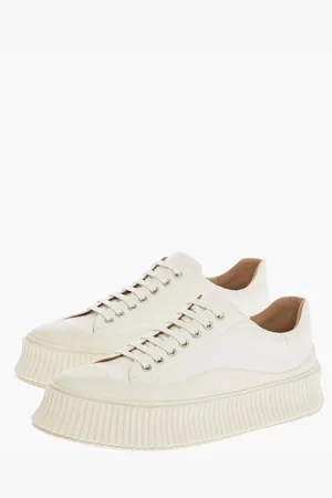 Jil Sander Fabric Sneakers With Platform Sole
