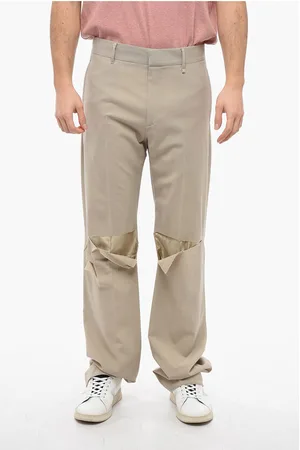Givenchy Front-pleated Pants with Cut Out Detailing