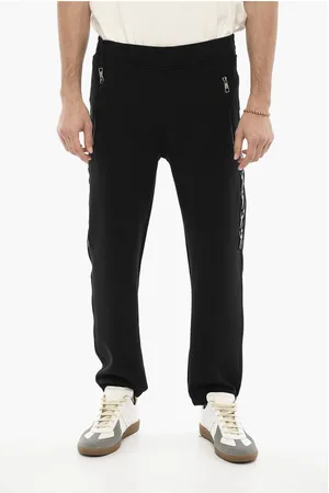 Neil Barrett Skinny Fit Joggers with Side Thunderbolts Print