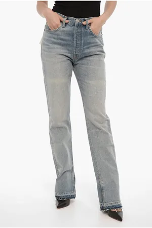 RE/DONE Straight Leg Jeans with Ankle Slit 20cm