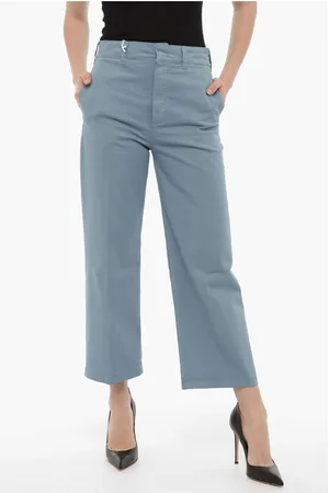 DEPARTMENT 5 Solid Color Cropped Palazzo Pants