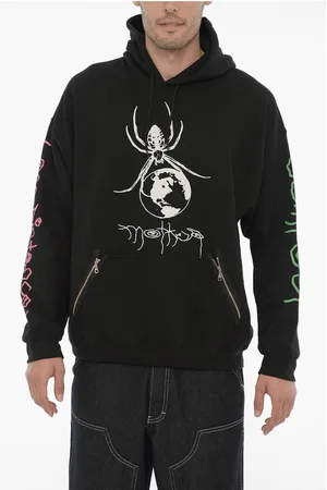 WESTFALL Printed Fleeced Cotton Hoodie